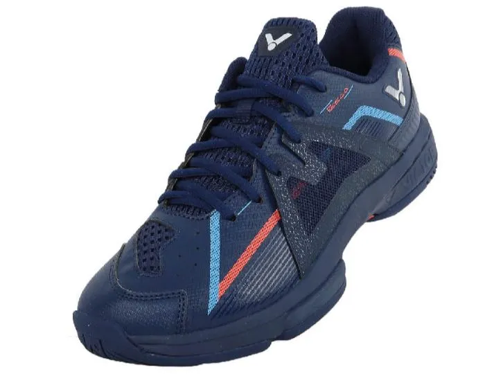 Victor P6500-B Wide Unisex Badminton Shoes (Medieval Blue)