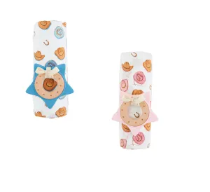 WILD WEST COWBOY COWGIRL SWADDLE & TEETHER SETS