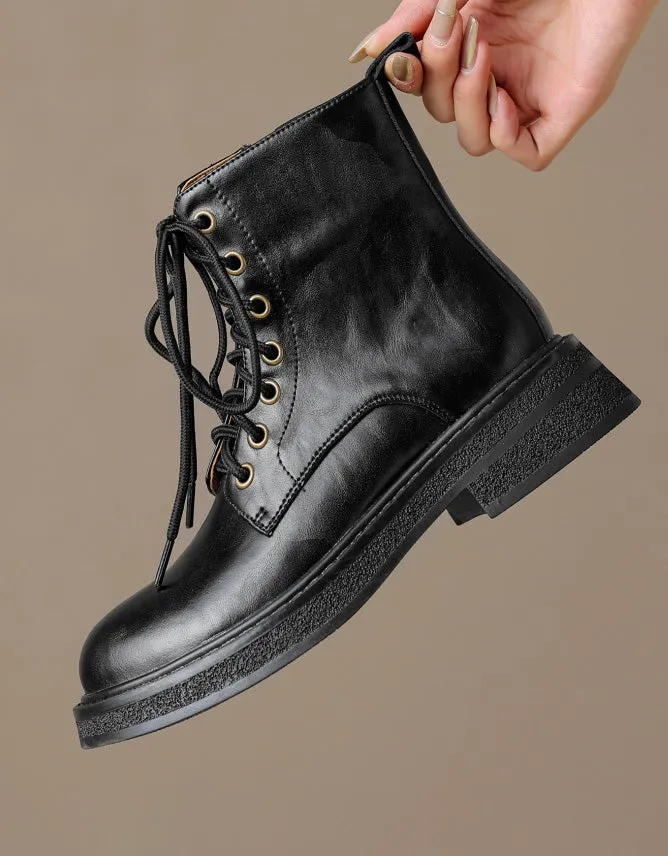 Winter Autumn Anti-slip Sturdy Lace-up Martin Boots