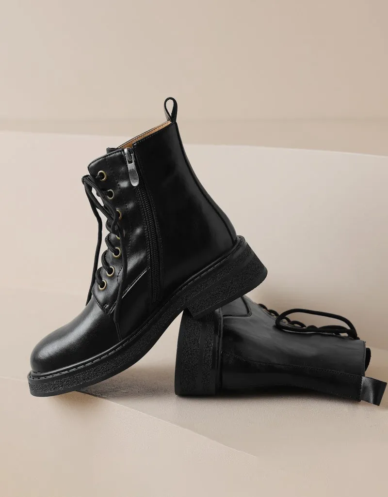 Winter Autumn Anti-slip Sturdy Lace-up Martin Boots