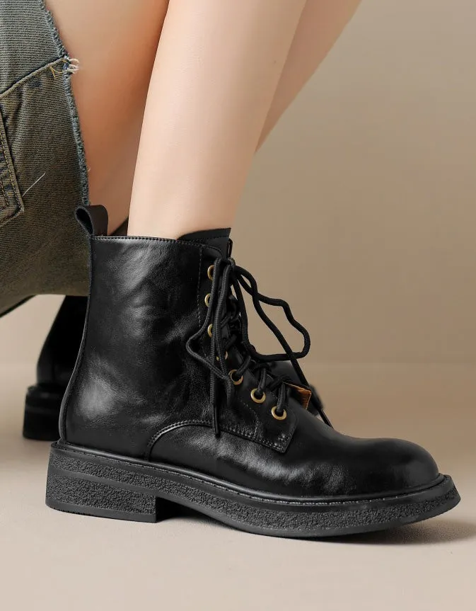 Winter Autumn Anti-slip Sturdy Lace-up Martin Boots