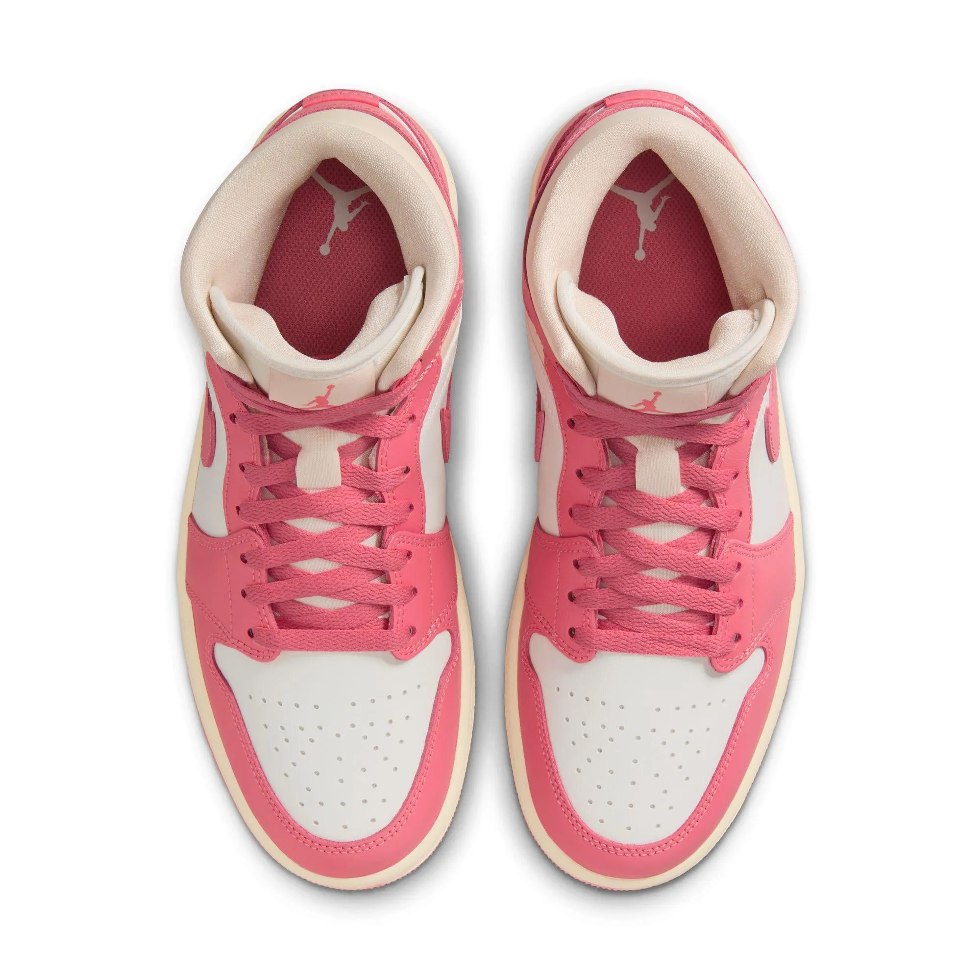 Women's Air Jordan 1 Mid Sail/Pink Salt-Guava Ice-Muslin