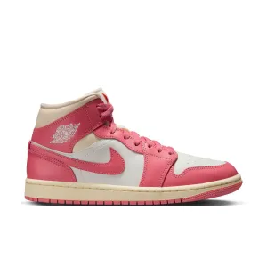 Women's Air Jordan 1 Mid Sail/Pink Salt-Guava Ice-Muslin