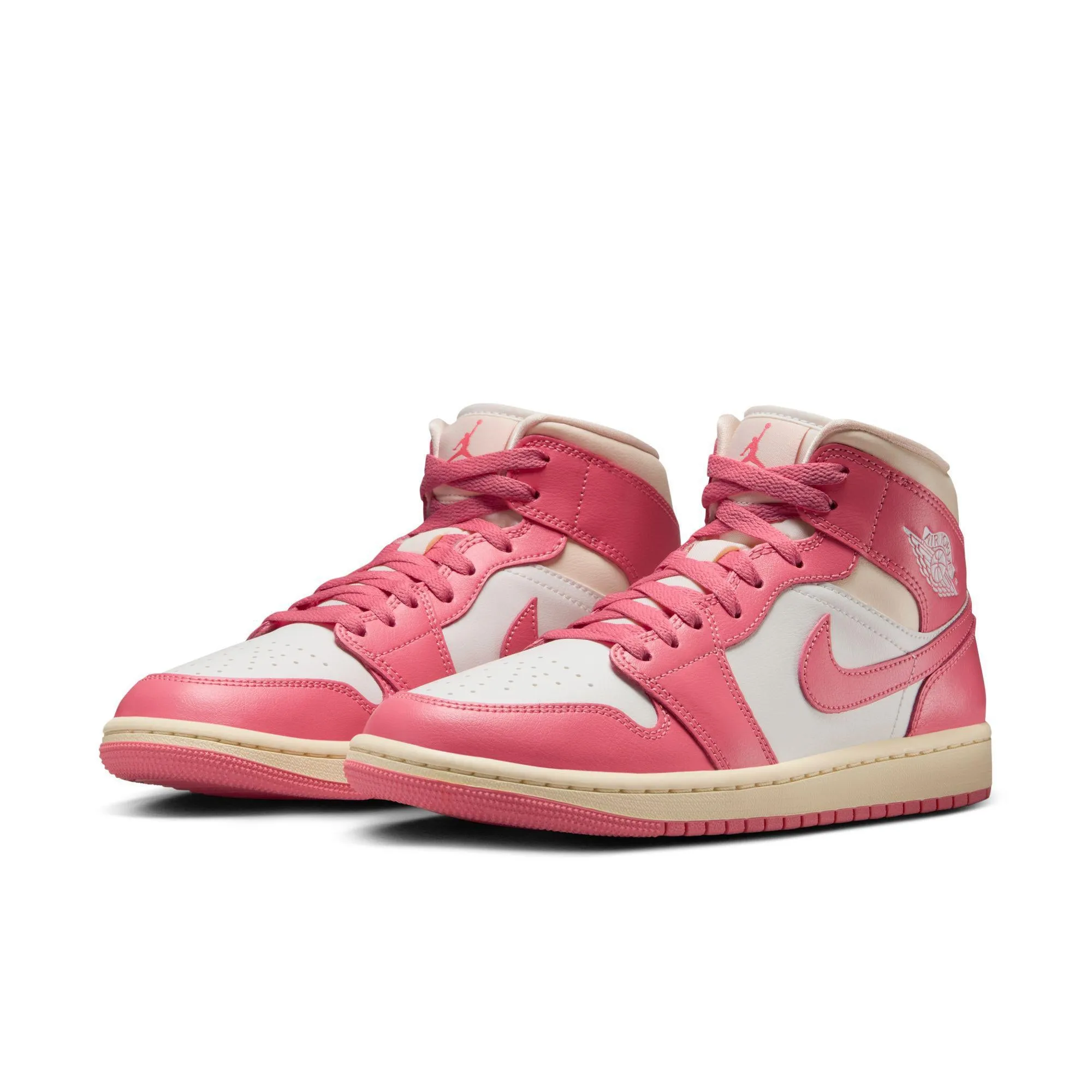 Women's Air Jordan 1 Mid Sail/Pink Salt-Guava Ice-Muslin