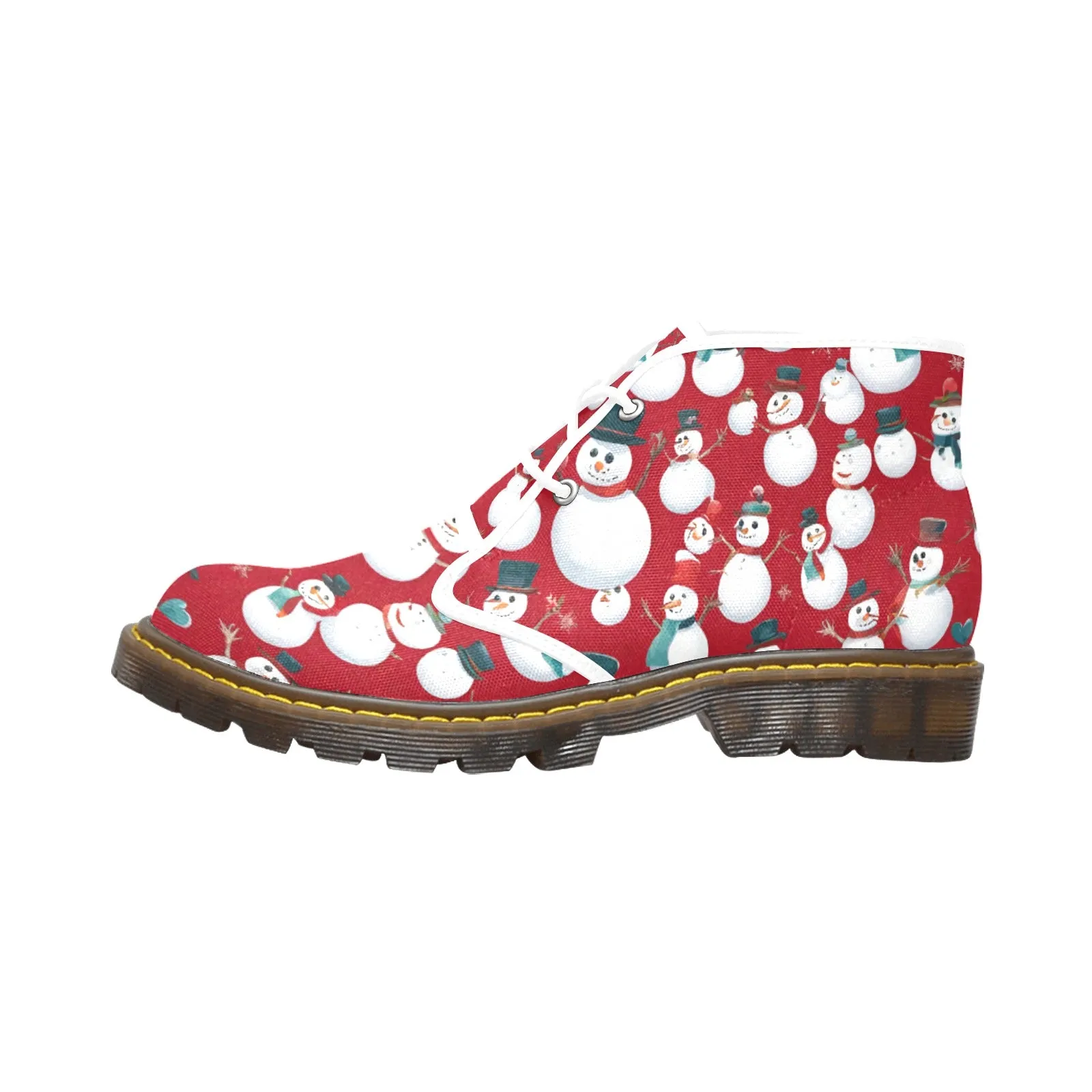 Women's Canvas Snowmen Chukka Boots (Model 2402-1)