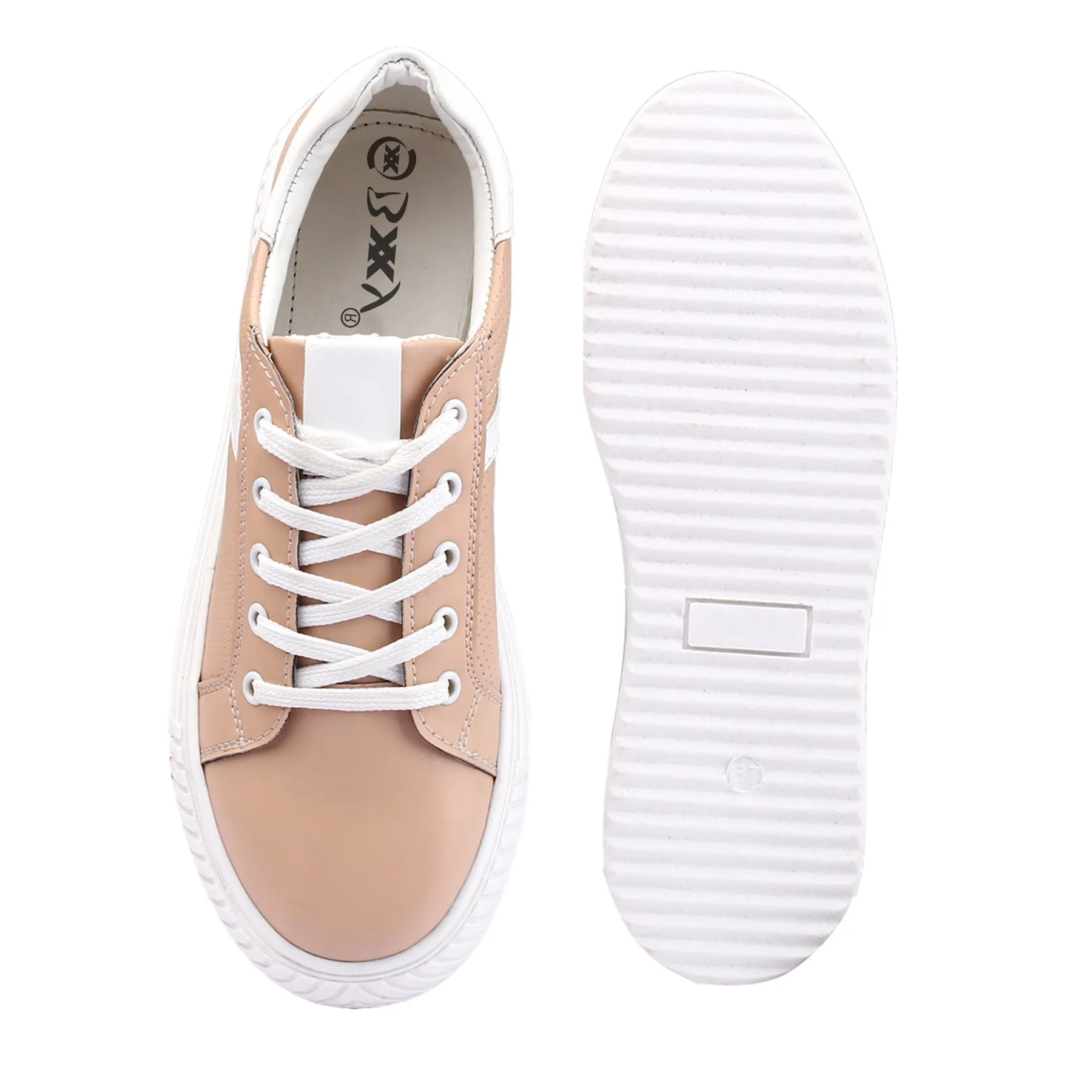 Women's Fashionable Sneakers Lace-up Shoes