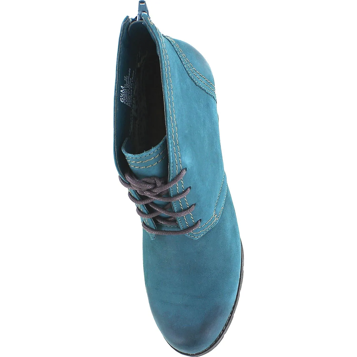 Women's Rockport Cobb Hill Keara Heeled Bootie Teal Nubuck